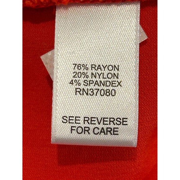 Versona Women's Red Orange Ankle Pants Size 4 Modern - Picture 3 of 6